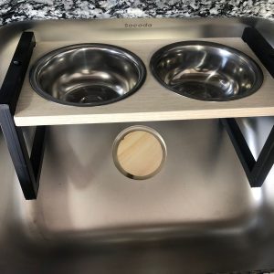 Comedero y bebedero perro mediano